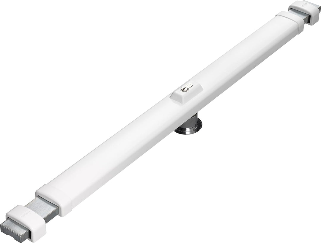 ABUS Panzerriegel PR2700 für Haus- und Wohnungstüren ohne Zylinder, weiss, 49099 Weiss-weiss ohne Zy