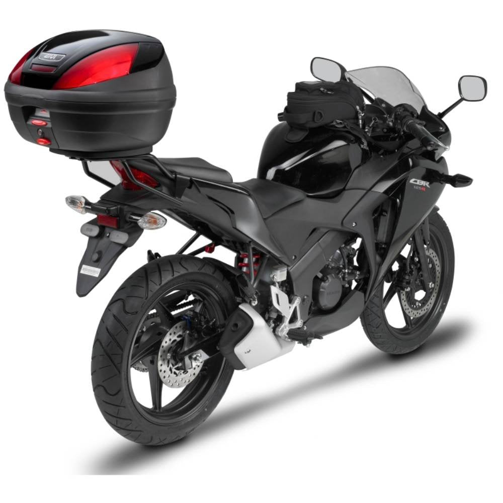 Givi SR1103 Topcase Träger Monolock Koffer, Schwarz