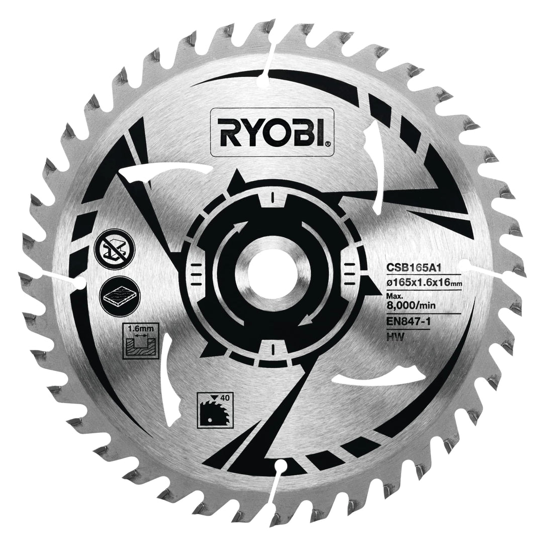 Ryobi Sägezubehör / Sägeblatt | HM-Sägeblatt für schnelle und scharfe Schnitte, saubere und optimale