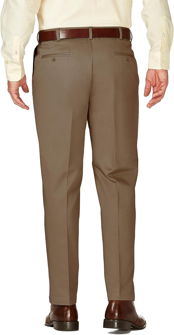 Haggar Herren Work-to-Weekend No-Iron Pleat-Front Pant with Hidden Expandable Waist Hose 32W / 32L B