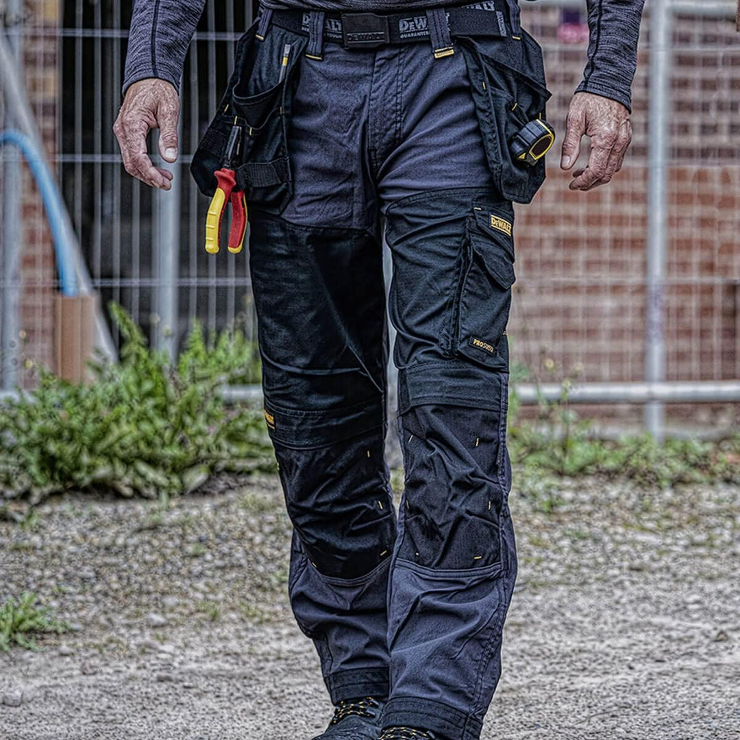 DEWALT Herren Dewmem3833-tb Memphis Holsterhose, Taille 96,5 cm, Bein 83,8 cm, schwarz/grau, 38W / 3
