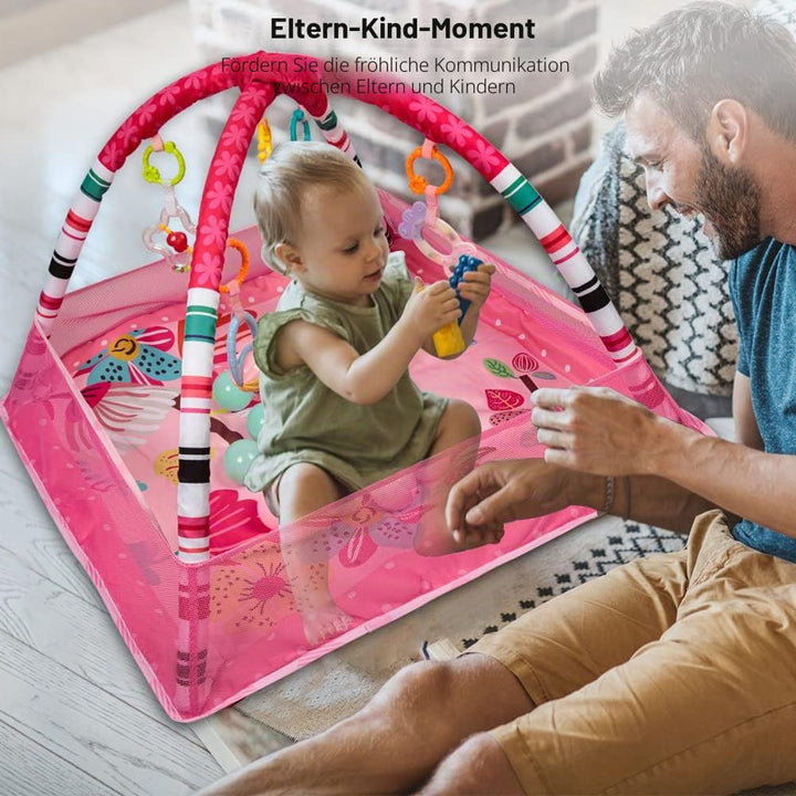Baby Spielbogen Baby Spieldecke mit Musik &amp; Lichtern ，Pädagogisches Spielzeug für Baby &amp; Kleinkinder