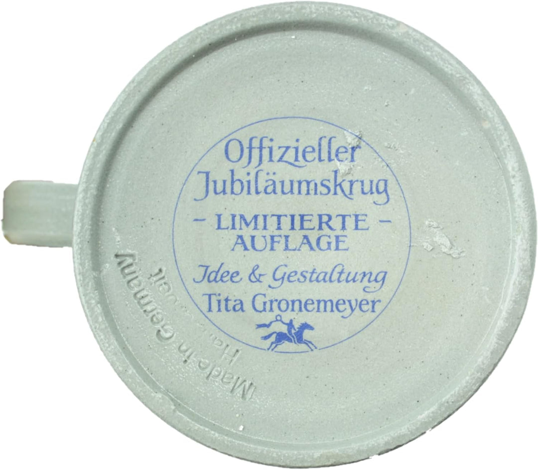 Steinfixx® - Original Oktoberfestkrug Jubiläumskrug 200 Jahre aus dem Jahr 2010 mit Zinndeckel, Zert