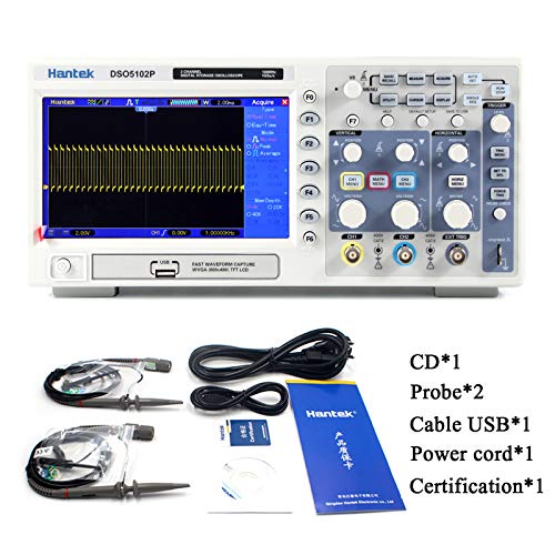 Hantek DSO5102P 100MHz 2-KANAL Digitales Oszilloskop 1GSa/s in Echtzeit Probe
