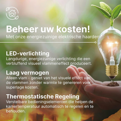 DIMPLEX - Revillusion Logset 20" - Freistehender Elektrokamin - Schwarz - Heizfunktion, LED-Holz Set
