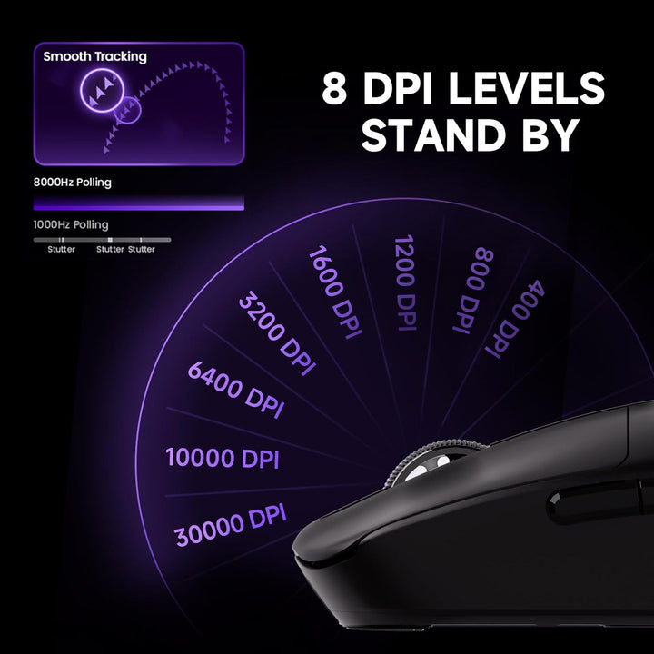 Akko Dash Ultra kabellose Gaming-Maus, 40 g ultraleichte Maus, PAW3950-Gaming-Sensor,BT/2,4-GHz-kabe