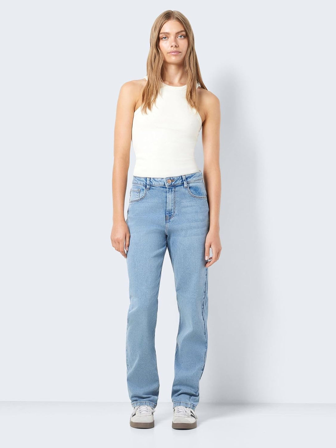 Noisy may Damen Jeans 27W / 32L Light Blue Denim, 27W / 32L Light Blue Denim