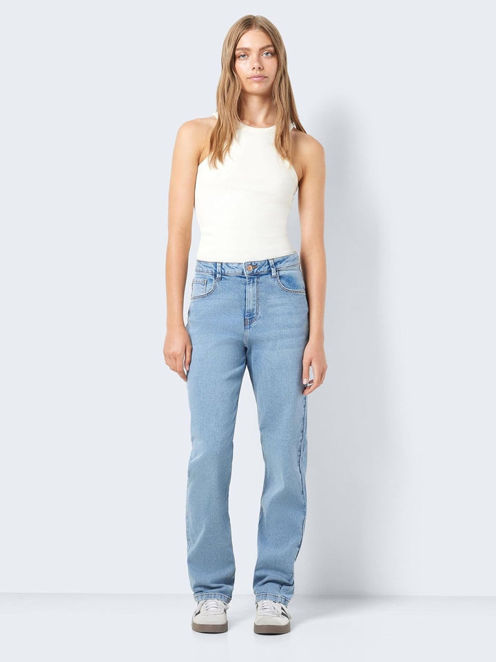 Noisy may Damen Jeans 27W / 32L Light Blue Denim, 27W / 32L Light Blue Denim