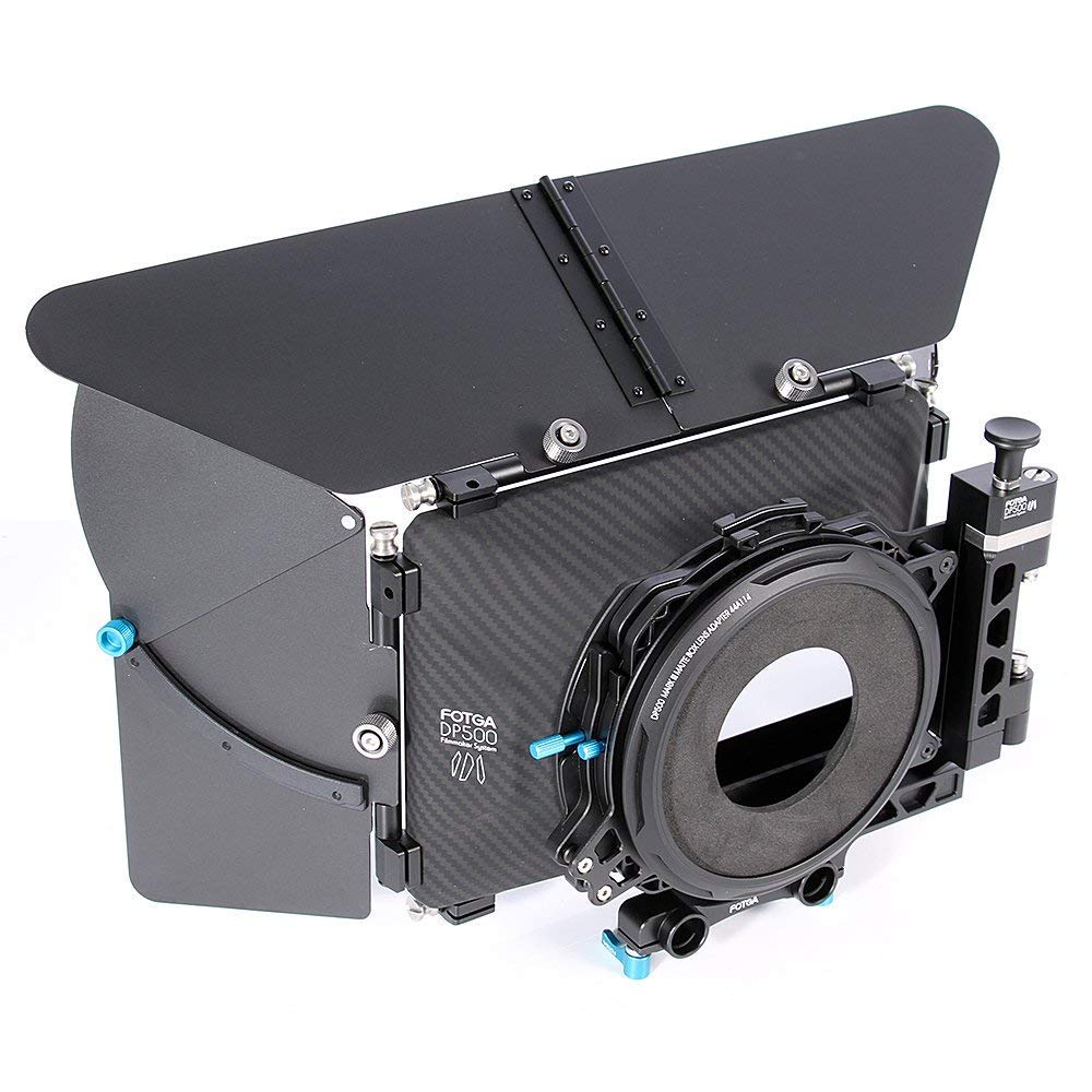 Fotga DP500 Mark III Mattebox DSLR Swing-Away Matte Box Set mit Sonnenschutzdächer für 15mm Rod Rig-