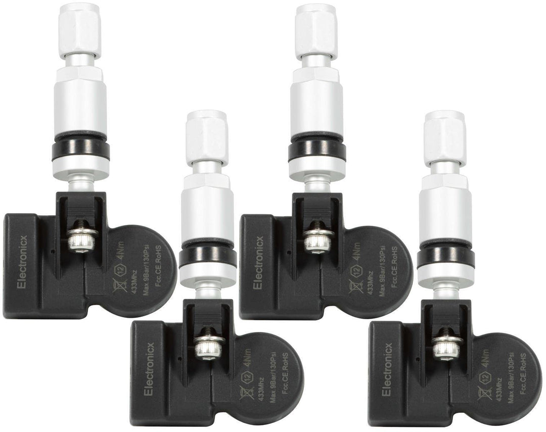 4x RDKS TPMS Reifendrucksensor Reifendruckkontrollsystem Metallventil Silber passend für 2 3 5 6 CX3