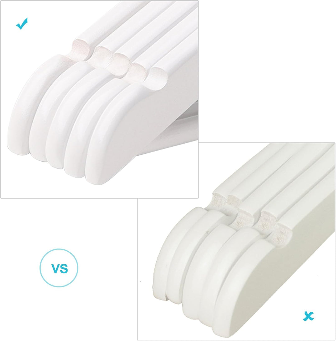 SONGMICS Kinderkleiderbügel, 40er Set Kleiderbügel Kinder, 35 cm Lange Bügel aus Holz, Massivholz, m