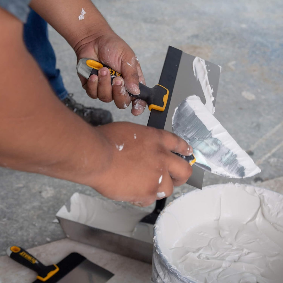 DEWALT 6" Putty Knife | Stainless Steel w/Soft Grip Handle | DXTT-2-142 6-Inch, 6-Inch