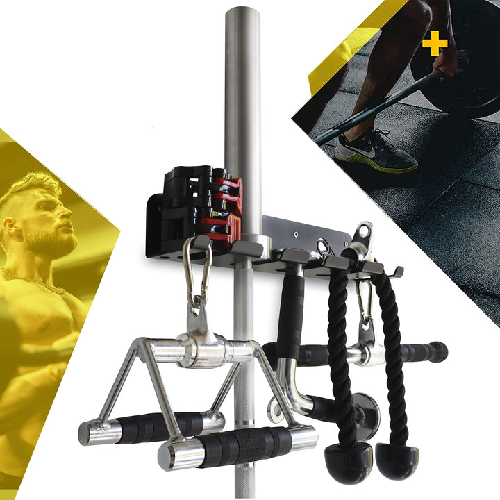Wandhalterung für Krafttrainingsstange aus 100% Kohlenstoffstahl fünf Takte Fitness, fünf Takte Fitn