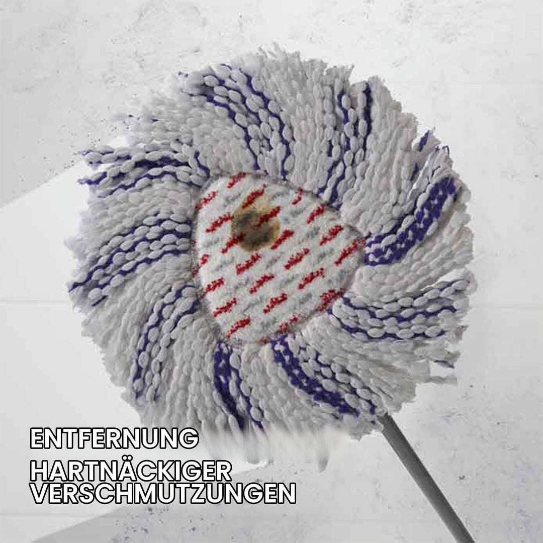 Vileda Turbo 3in1 EasyWring&amp;Clean Wischmopp Ersatzköpfe, Mikrofaser Moppköpfe mit Kraftfasern für Vi