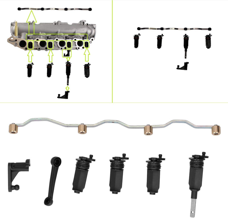 Ansaugkrümmer-Wirbelklappen-Kit, 55210201, Passend für Vauxhall Astra H/Signum/Vectra C/Zafira B