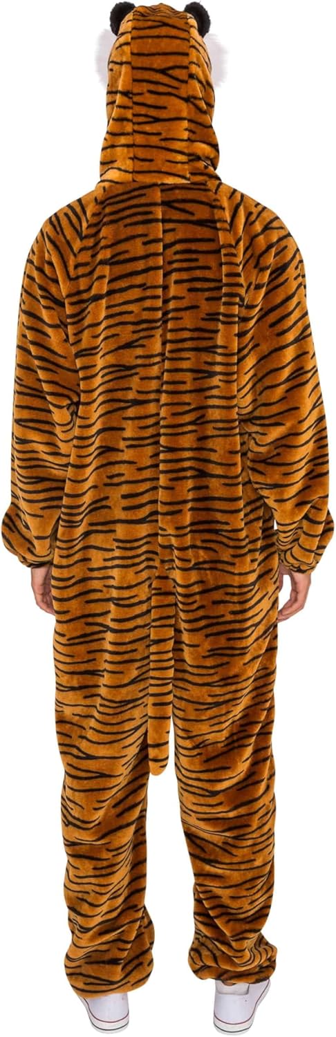 Deiters Overall Plüsch Tiger Herren schwarz/braun 56-58