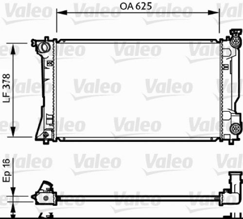 VALEO Kühler Motorkühlung 734712