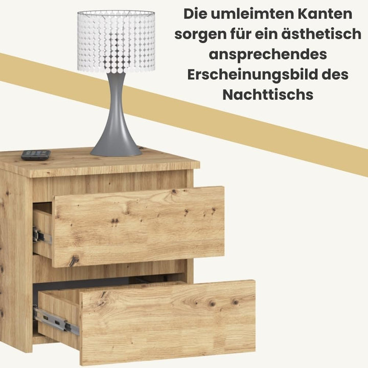 AKORD | Kommode Set 2 Schubladen Sideboard Mehrzweckschrank Schrank | Schreibtisch | ecktisch | Eck
