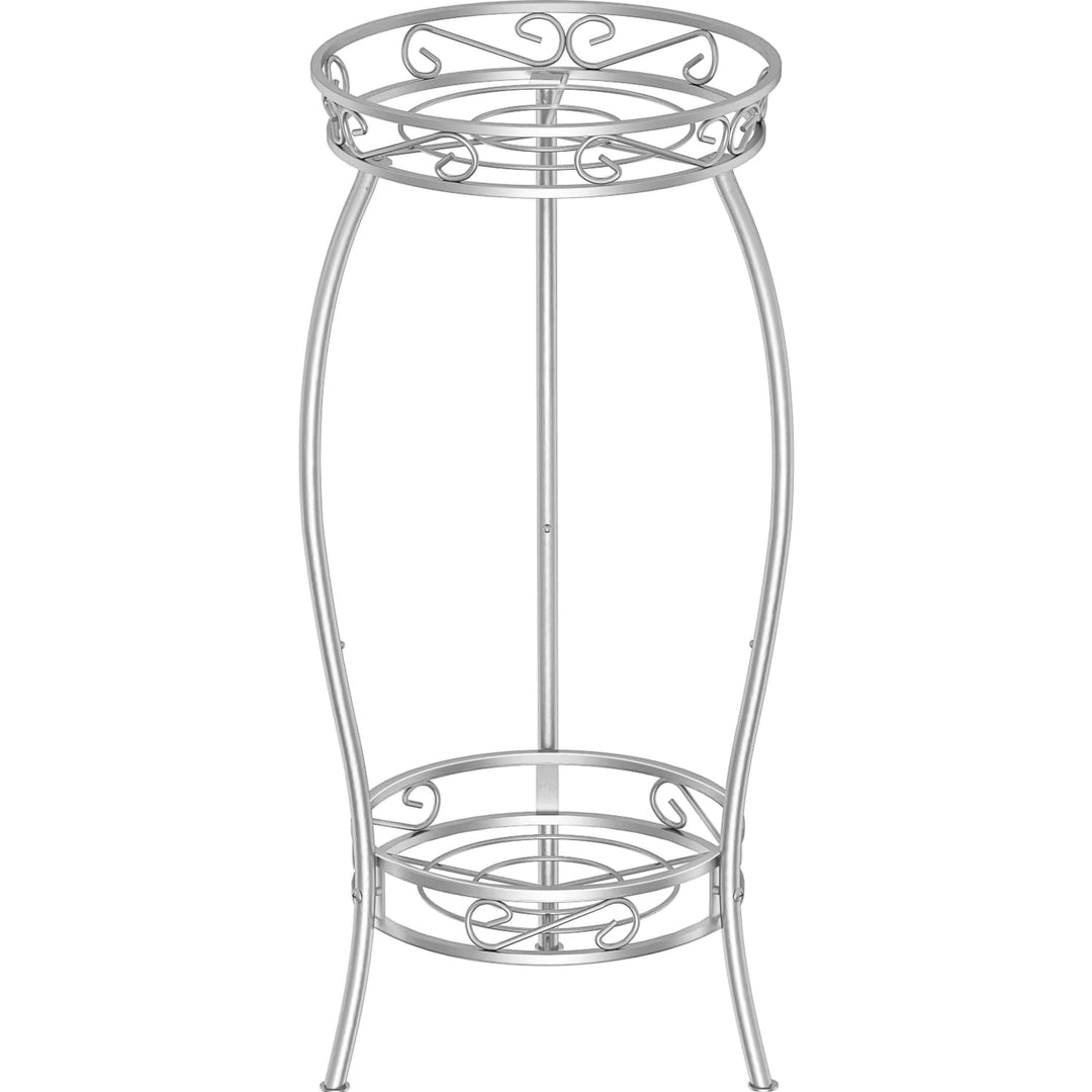 Bomclap Pflanzenständer Metall, 69 cm Blumenständer Pflanzenständer, 2-stufige Blumentopf Ständer Bl