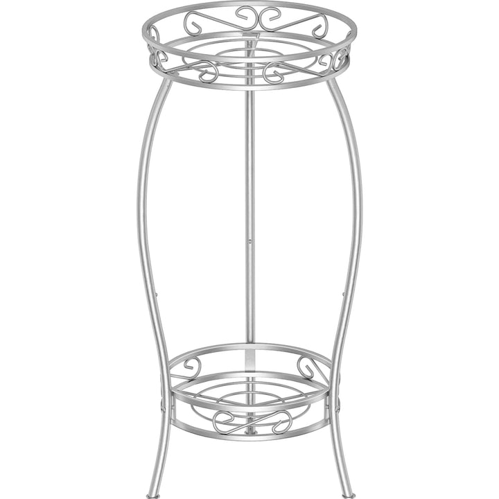 Bomclap Pflanzenständer Metall, 69 cm Blumenständer Pflanzenständer, 2-stufige Blumentopf Ständer Bl