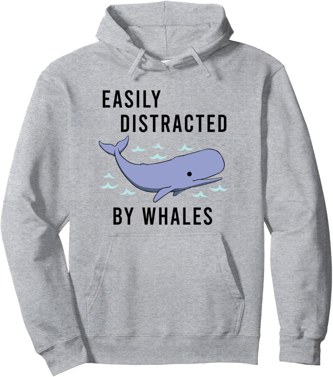 Von Walen abgelenkt Ozean Natur Wildnis Pullover Hoodie