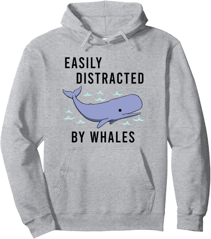 Von Walen abgelenkt Ozean Natur Wildnis Pullover Hoodie