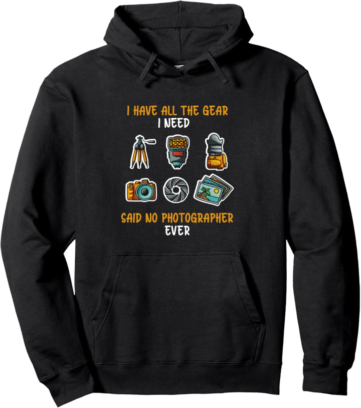 Ich habe alle Geräte, die ich brauche Foto Bild Fotografie Pullover Hoodie