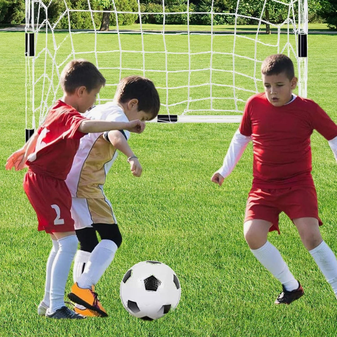 Tragbares Fussballtor - Einseitiges Rebound-Fussballtor Mit Netz, Aufblasbarem Fussball Und Luftpump