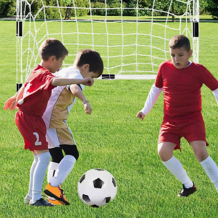 Tragbares Fussballtor - Einseitiges Rebound-Fussballtor Mit Netz, Aufblasbarem Fussball Und Luftpump