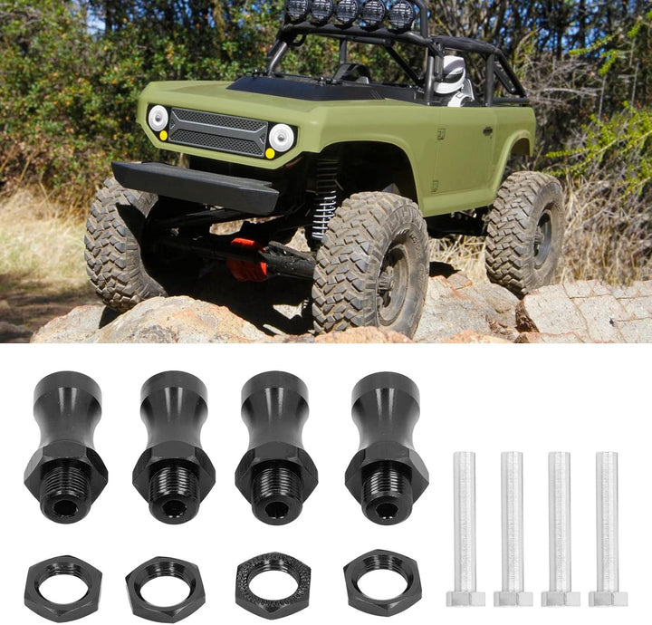 SPYMINNPOO RC Rad Sechskantantriebs Nabenadapter, 12 Mm auf 17 Mm Verbreiterung 30 Mm Metall Radverl