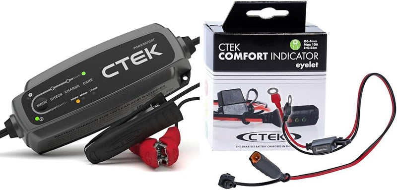 CTEK CT5 Powersport, Batterieladegerät 12V, Ladegerät LiFePO4, AGM Ladegerät & Comfort Indicator Eye