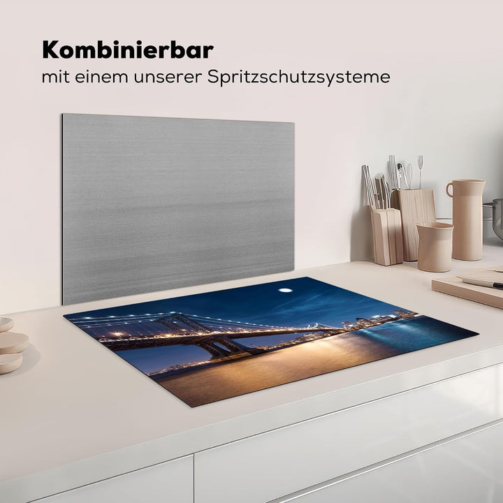 KitchenYeah© Herdabdeckplatte Einteilig Küche Herdabdeckung Induktionsfeld Ceranfeld Herdabdeckplatt