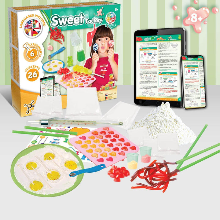 Science4you Süssigkeitenfabrik für Kinder - Machen Sie Ihre eigenen Süssigkeiten, Lutscher und viele