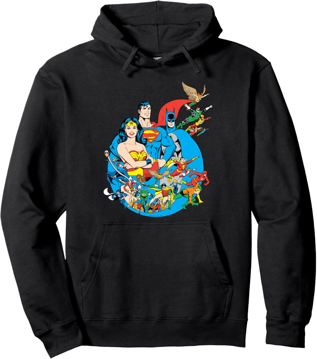 Justice League Classic Heroes Pullover Hoodie