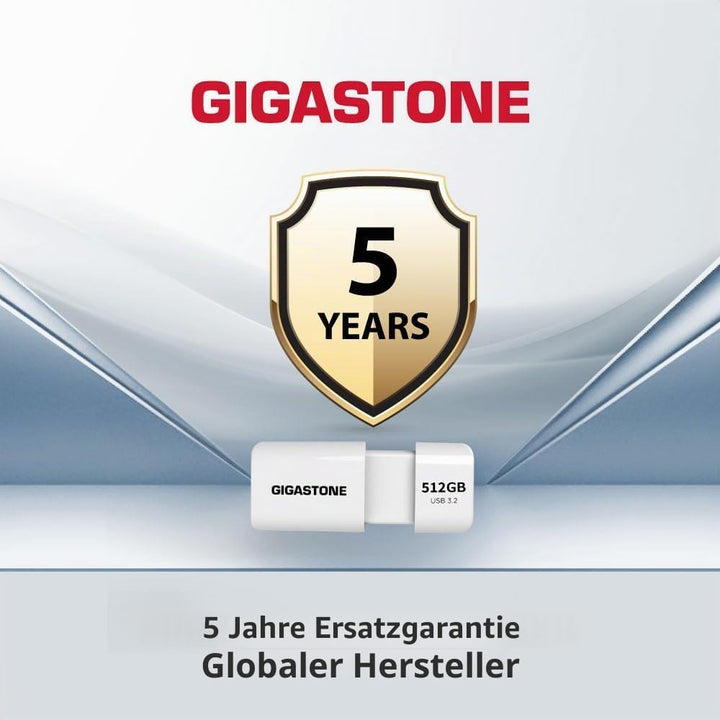 GIGASTONE 512GB Flash-Laufwerk, Z60 USB 3.2 Gen 1, 120MB/s UltraSchnell, Capless, Daten­speicherung,
