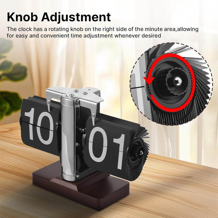 Irishom Retro-Flip-Uhr, Vintage-Tischuhr, Digitale Flip-Down-Uhr, Digitale Retro-Flip-Down-Uhr, klei