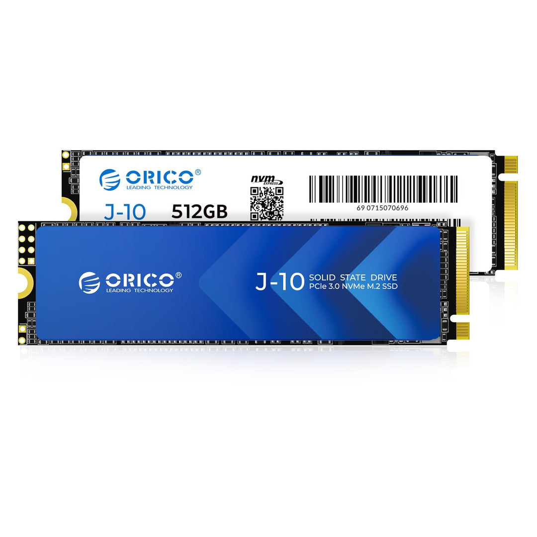 ORICO NVMe SSD M.2 512G PCIe Gen3.0x4 2280, 3D NAND Interne SSD mit Kühlkörper, bis zu 3100 MB/s,Int