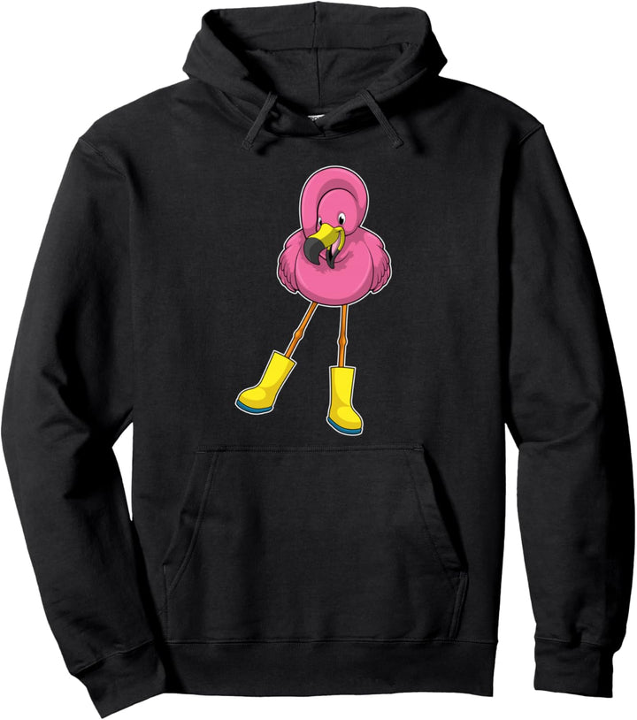 Flamingo Gummistiefel Pullover Hoodie
