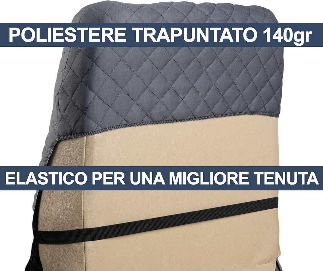 Auto Zubehör Lupex A22 Universelle Autositzbezüge, vorne und hinten (Vordersitzpaar, Beige) Coppia A