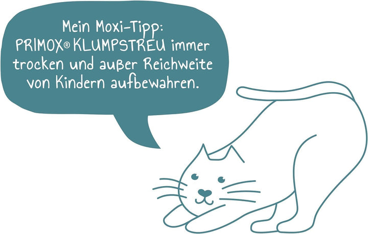 PRIMOX® Katzenstreu mit Aktivkohle 8L I Premium Qualität | Extreme Geruchsbekämpfung & Staubarm I La
