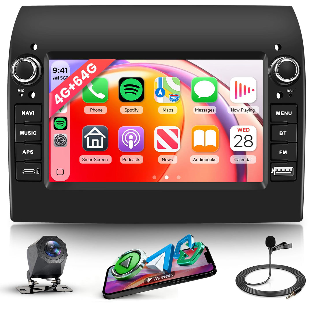 4G+64G Android Autoradio für FIAT Ducato 2008-2015/Peugeot Boxer 2/Citroen Jumper 2011-2015 Wireless