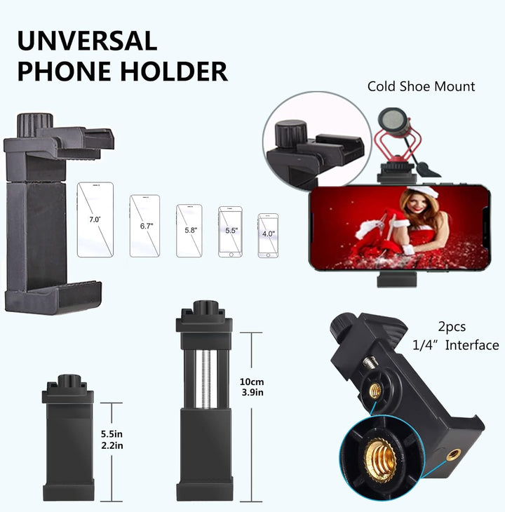 Peastrex Handy-Wandhalterung mit Kugelkopf, Langer Arm, Bohrsockel, 360 Grad, für 3,5 bis 7 Zoll Han