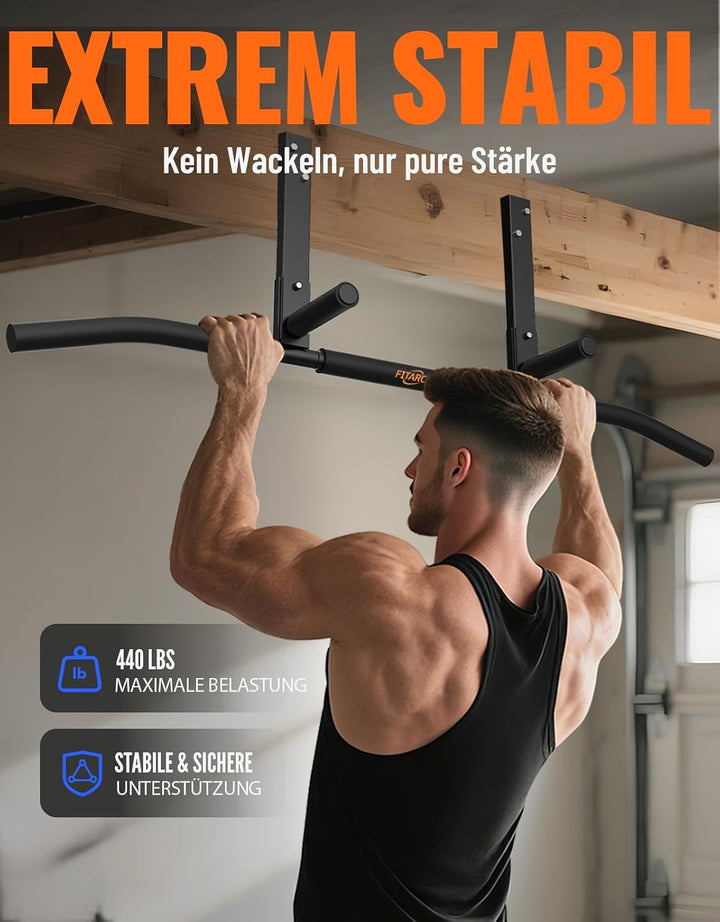 Fitarc Klimmzugstangen Klimmzugstange Joist Pull Up Bar Balkenhalterung, Heim-Fitnessstudio, Workout