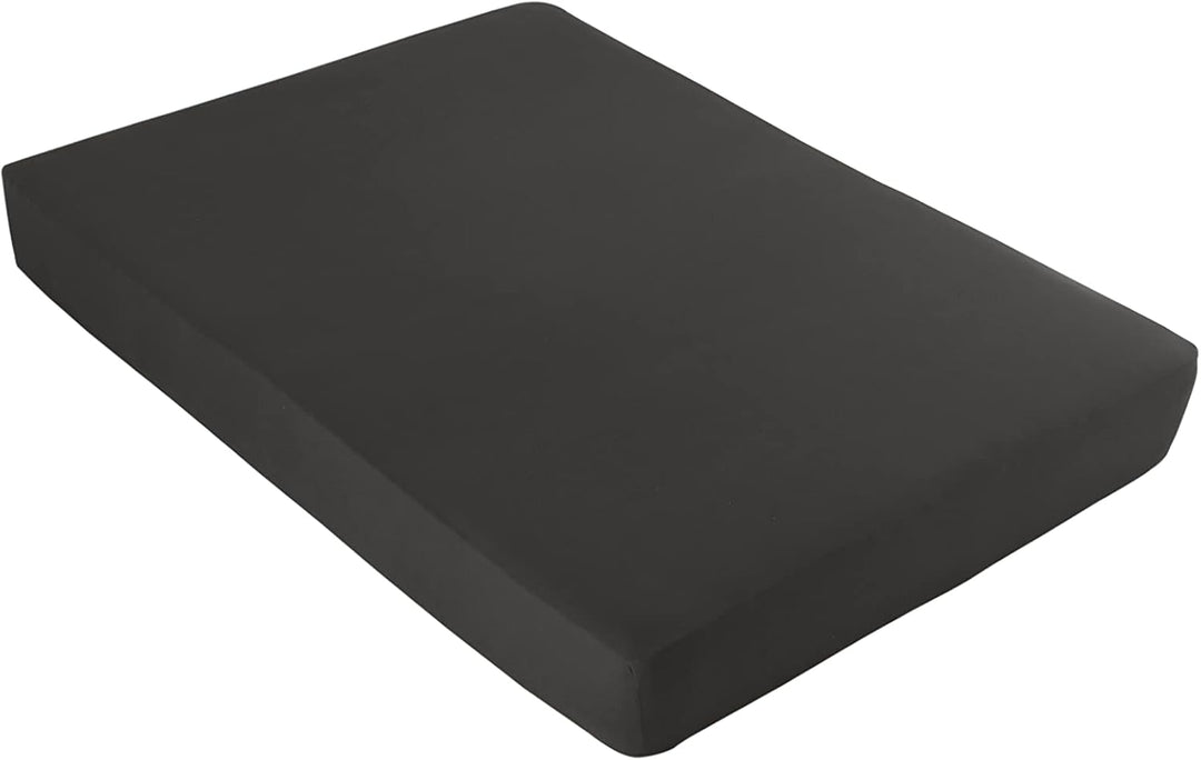 Vency Premium Jersey Spannbettlaken 100x200cm Schwarz - Spannbetttuch 100% Baumwolle, Bettlaken 100x