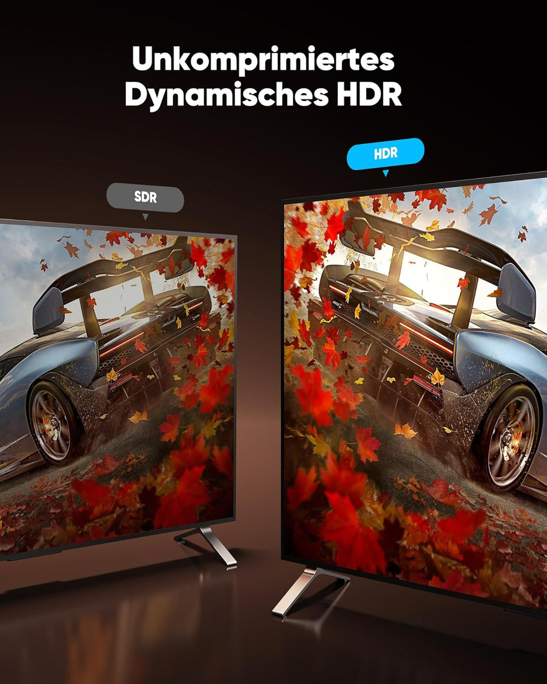Highwings HDMI Kabel 8K 10M, HDMI 2.1 Kabel 48Gbps Ultra Highspeed 8K@60Hz 4K@120Hz 7680P HDR10 eARC