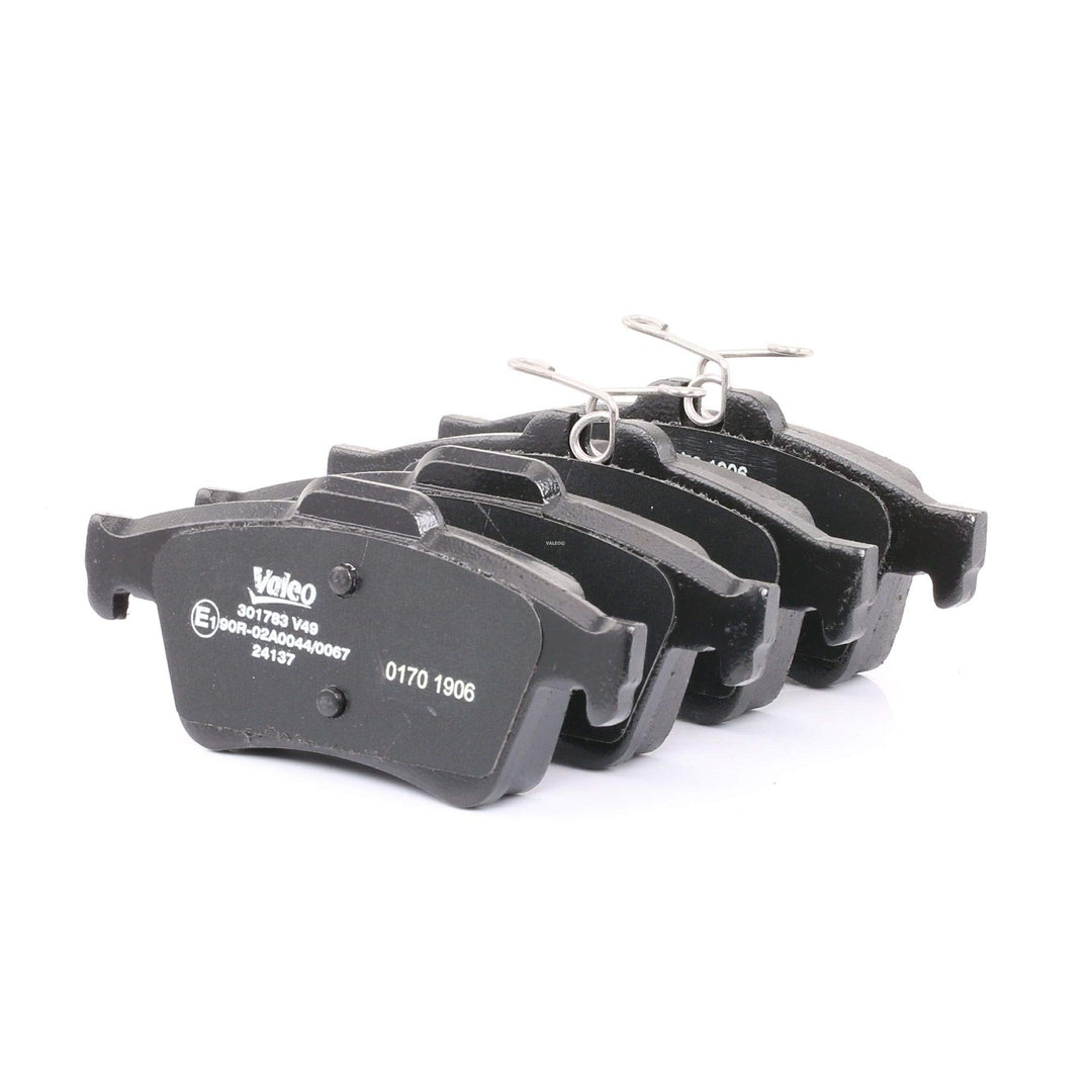 VALEO Bremsbelagsatz Essential 301783, 4er Set Hinterachse - ECE-R90 zertifiziert zonder niet-gemont