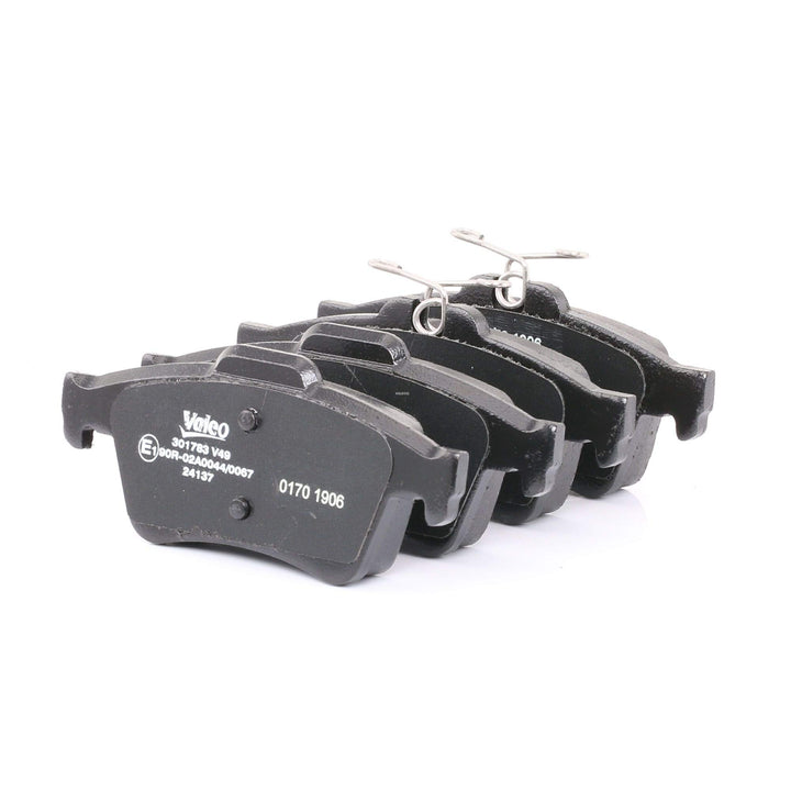 VALEO Bremsbelagsatz Essential 301783, 4er Set Hinterachse - ECE-R90 zertifiziert zonder niet-gemont