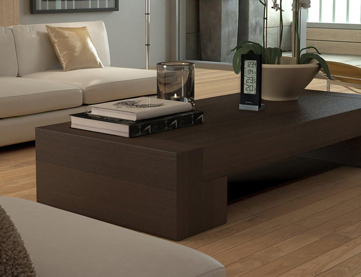 Technoline WS 9767 digitale Wetterstation mit Batterien und Funkuhr, Schwarz schwarz mit Batterien,