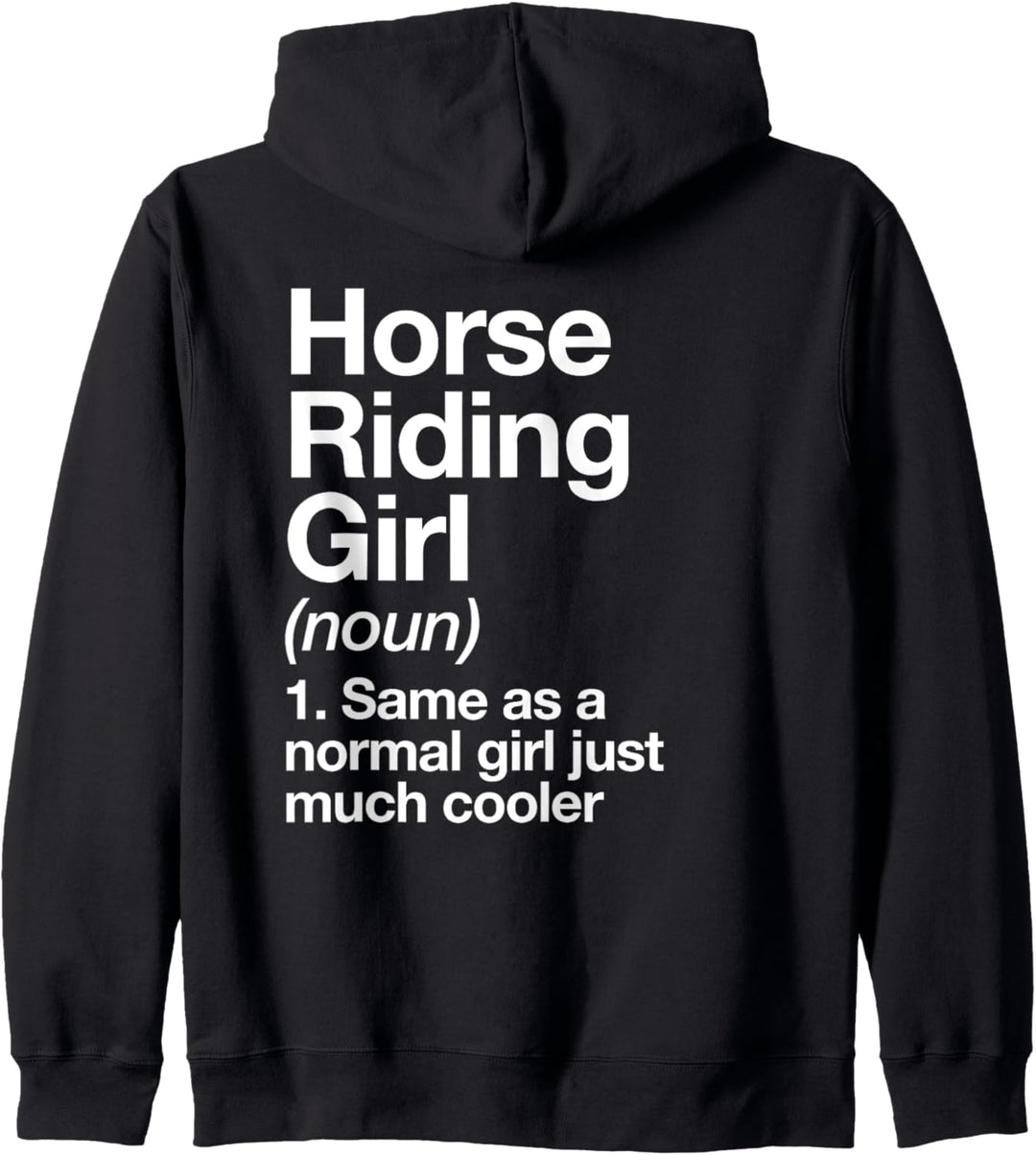 Reiten Mädchen Definition Funny Sports Kapuzenjacke