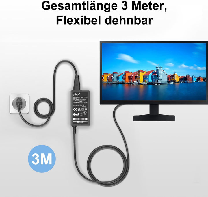 HKY 14V Netzteil Kompatibel mit Samsung SyncMaster LCD/TFT 770 760V 1501MP TV Monitor U28E590D S22D3